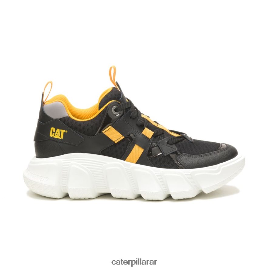 8F44LN156 Caterpillar tenis de malla impostor hombres negro | zapatillas casuales gruesas