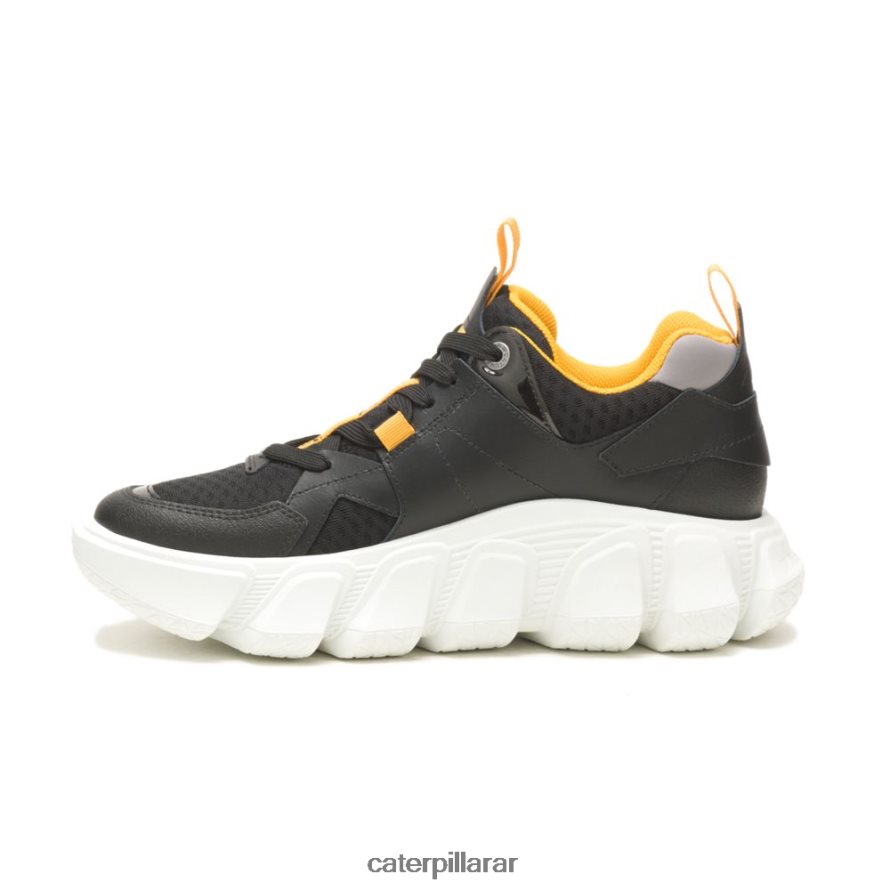 8F44LN156 Caterpillar tenis de malla impostor hombres negro | zapatillas casuales gruesas