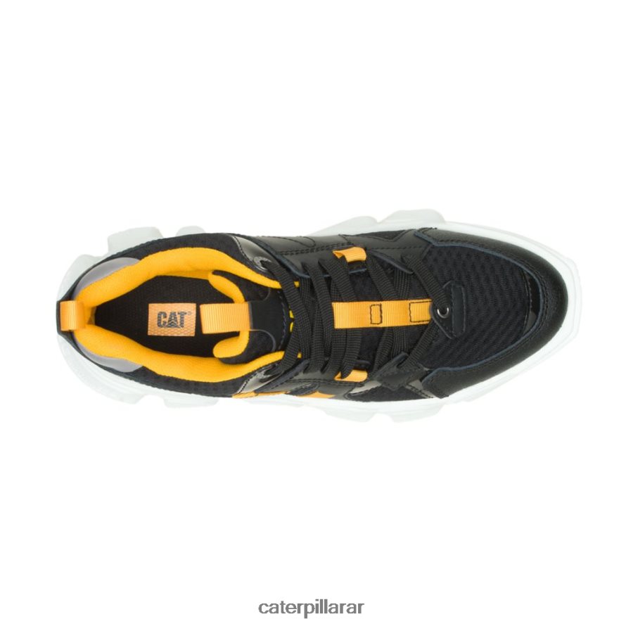 8F44LN156 Caterpillar tenis de malla impostor hombres negro | zapatillas casuales gruesas
