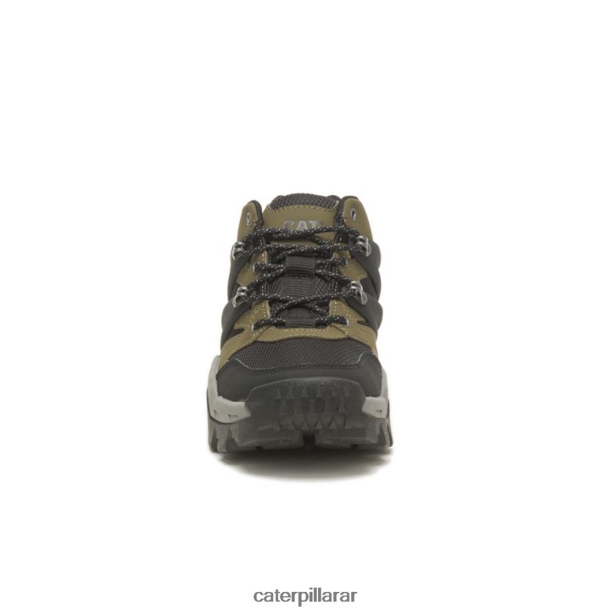 8F44LN159 Caterpillar zapatillas reactor hombres oliva oscuro/negro | zapatillas casuales gruesas