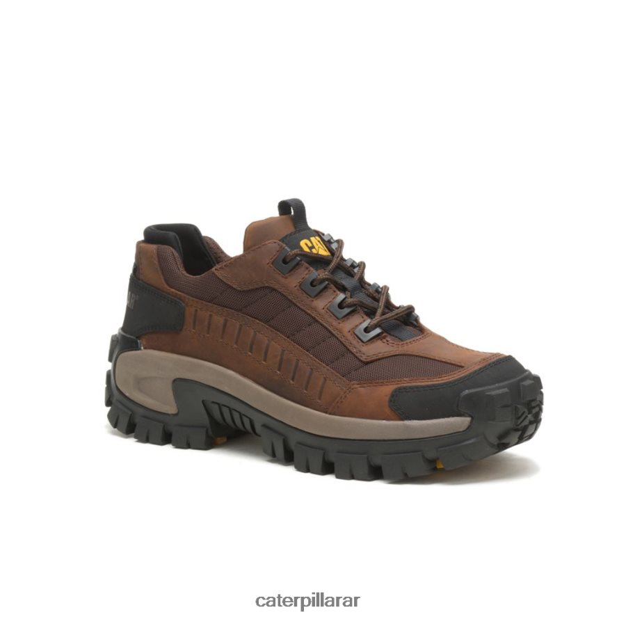 8F44LN79 Caterpillar zapato de trabajo invasor con punta de acero hombres marron oscuro | zapatos de trabajo