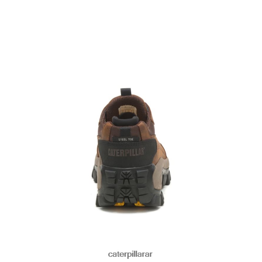 8F44LN79 Caterpillar zapato de trabajo invasor con punta de acero hombres marron oscuro | zapatos de trabajo