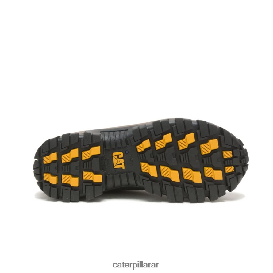 8F44LN79 Caterpillar zapato de trabajo invasor con punta de acero hombres marron oscuro | zapatos de trabajo