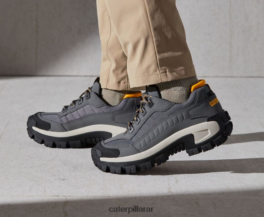 8F44LN79 Caterpillar zapato de trabajo invasor con punta de acero hombres marron oscuro | zapatos de trabajo