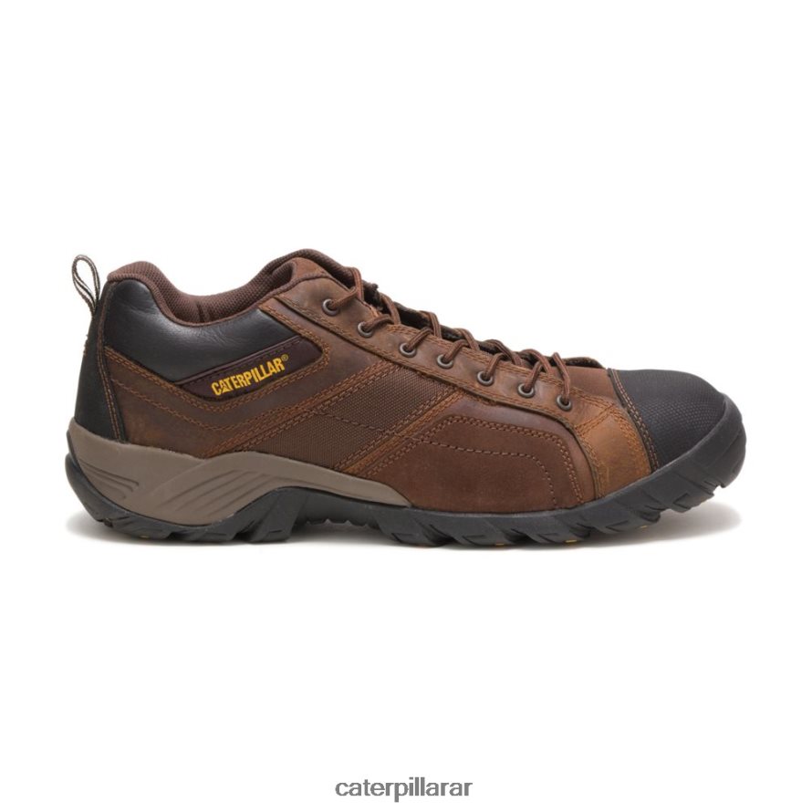 8F44LN89 Caterpillar zapato de trabajo con punta de material compuesto de argón hombres marron oscuro | zapatos de trabajo