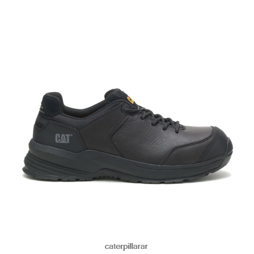 8F44LN94 Caterpillar Zapato de trabajo con punta de material compuesto de cuero aerodinámico 2.0 hombres negro | zapatos de trabajo
