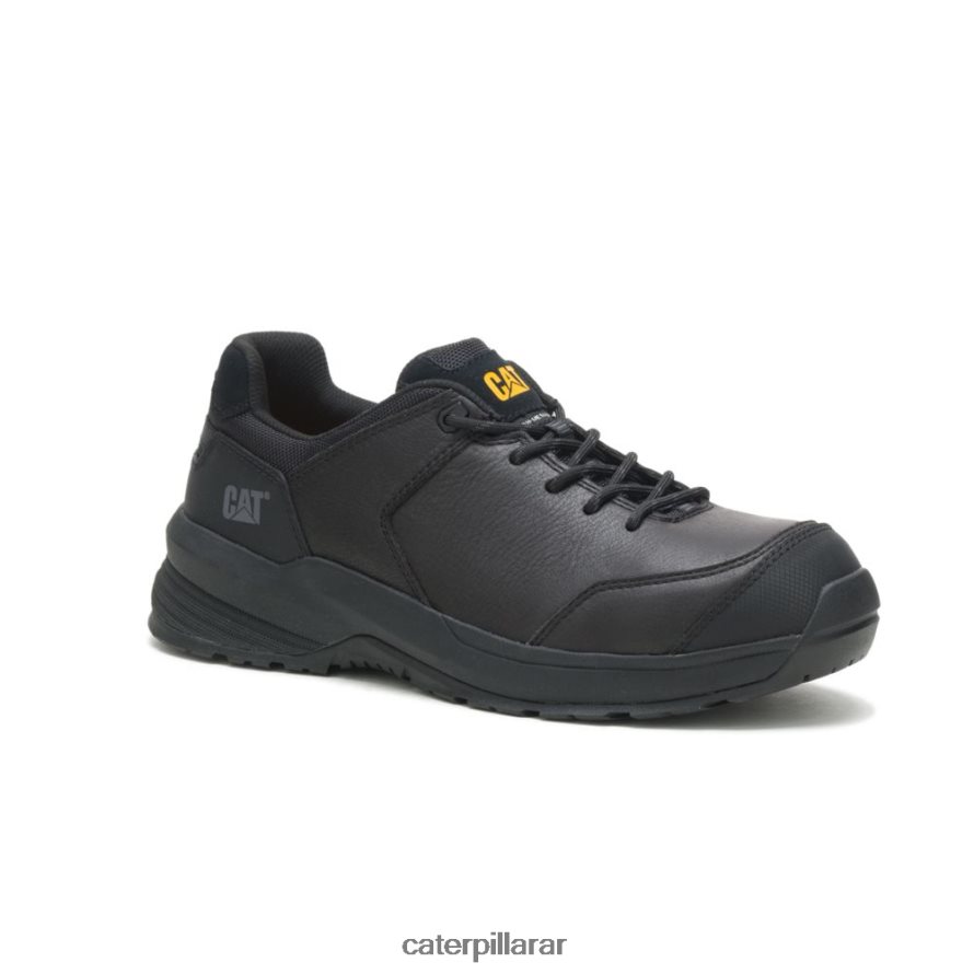 8F44LN94 Caterpillar Zapato de trabajo con punta de material compuesto de cuero aerodinámico 2.0 hombres negro | zapatos de trabajo