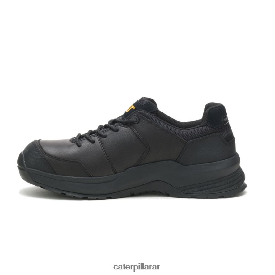8F44LN94 Caterpillar Zapato de trabajo con punta de material compuesto de cuero aerodinámico 2.0 hombres negro | zapatos de trabajo