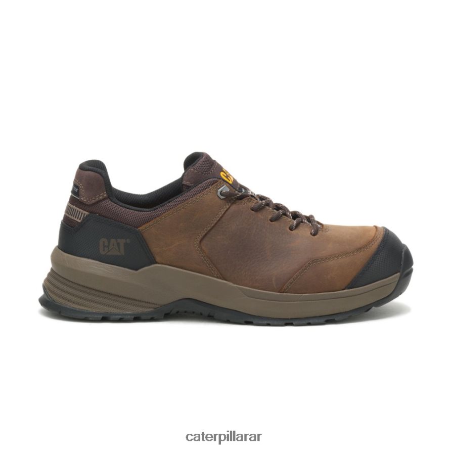 8F44LN95 Caterpillar Zapato de trabajo con punta de material compuesto de cuero aerodinámico 2.0 hombres arcilla | zapatos de trabajo