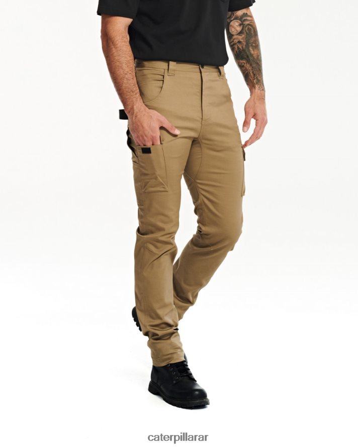 8F44LN247 Caterpillar pantalones de trabajo al aire libre coolmax hombres caqui | fondos
