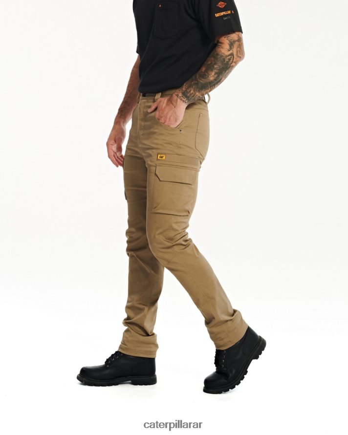 8F44LN247 Caterpillar pantalones de trabajo al aire libre coolmax hombres caqui | fondos