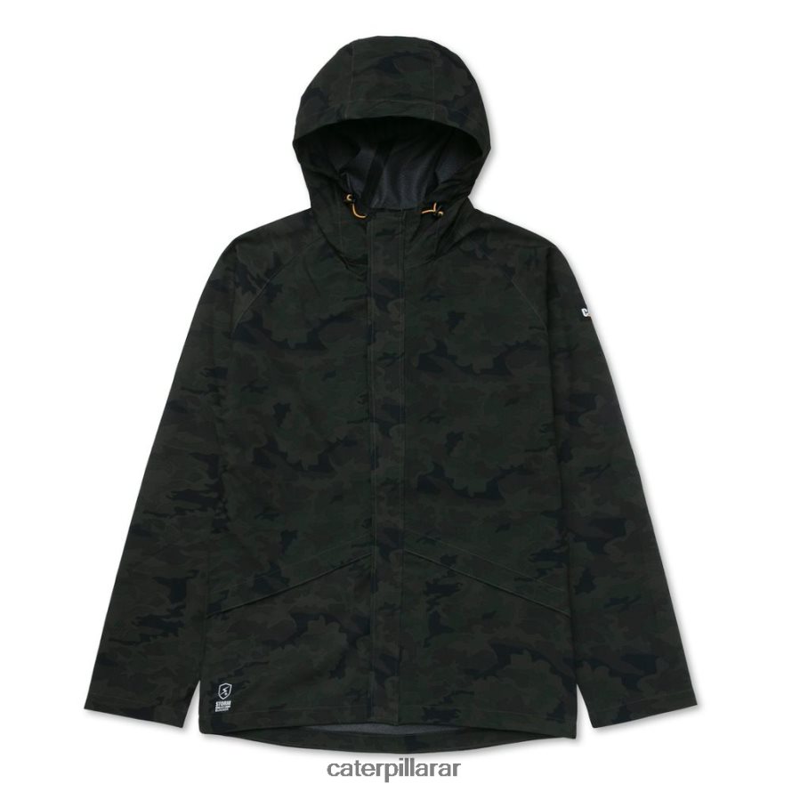 8F44LN112 Caterpillar chaqueta de lluvia esencial hombres camuflaje nocturno | tops y ropa de abrigo