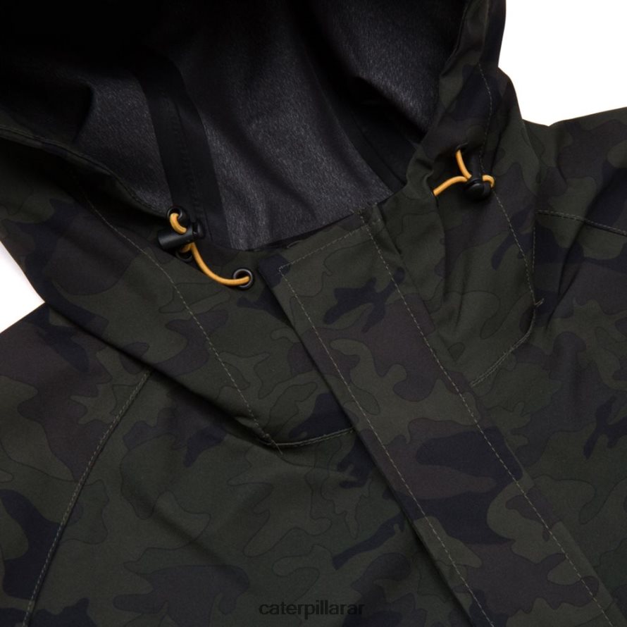 8F44LN112 Caterpillar chaqueta de lluvia esencial hombres camuflaje nocturno | tops y ropa de abrigo
