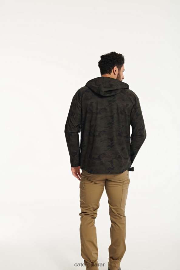 8F44LN112 Caterpillar chaqueta de lluvia esencial hombres camuflaje nocturno | tops y ropa de abrigo