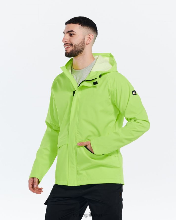 8F44LN114 Caterpillar chaqueta de lluvia esencial hombres amarillo de alta visibilidad | tops y ropa de abrigo