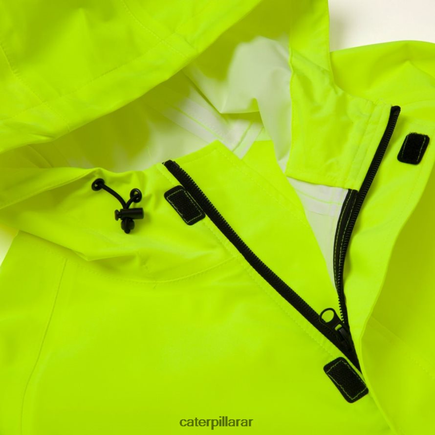 8F44LN114 Caterpillar chaqueta de lluvia esencial hombres amarillo de alta visibilidad | tops y ropa de abrigo