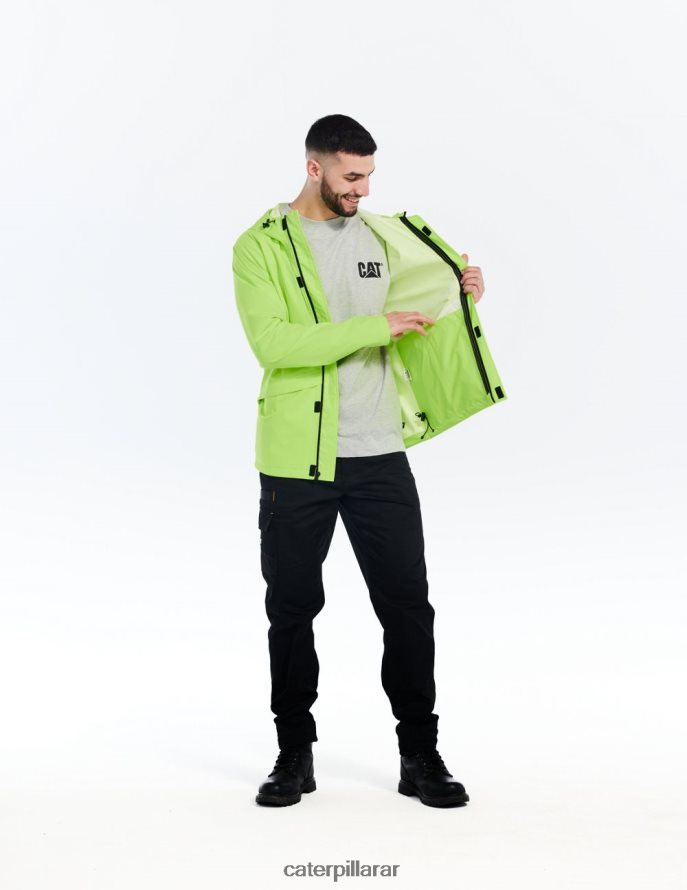 8F44LN114 Caterpillar chaqueta de lluvia esencial hombres amarillo de alta visibilidad | tops y ropa de abrigo