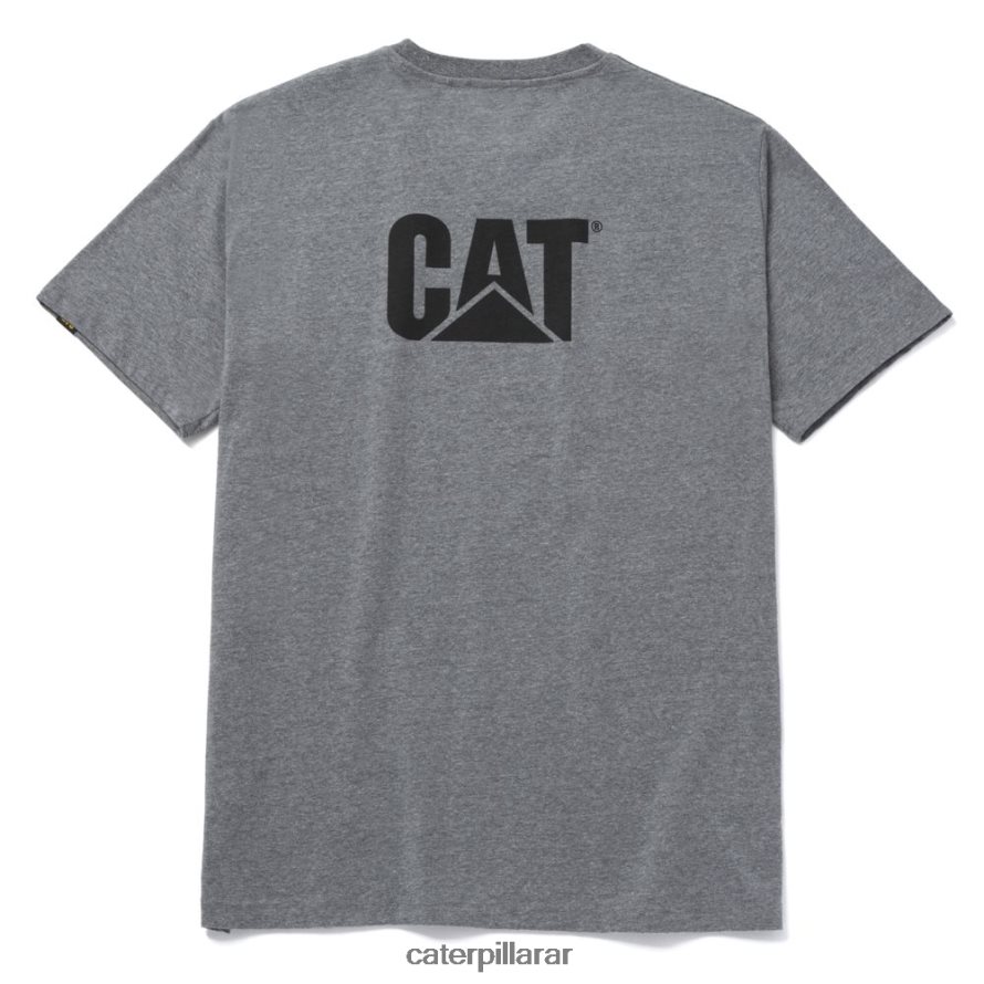 8F44LN213 Caterpillar camiseta de marca registrada hombres gris jaspeado oscuro | tops y ropa de abrigo