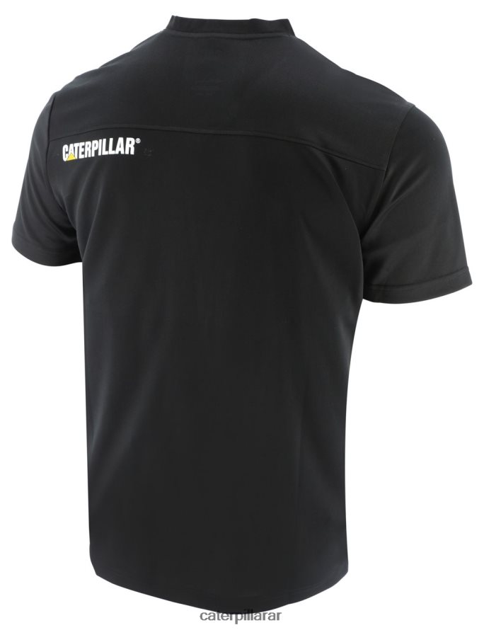 8F44LN218 Caterpillar camiseta de manga corta coolmax hombres negro | tops y ropa de abrigo