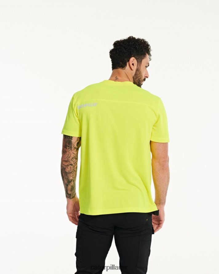 8F44LN218 Caterpillar camiseta de manga corta coolmax hombres negro | tops y ropa de abrigo