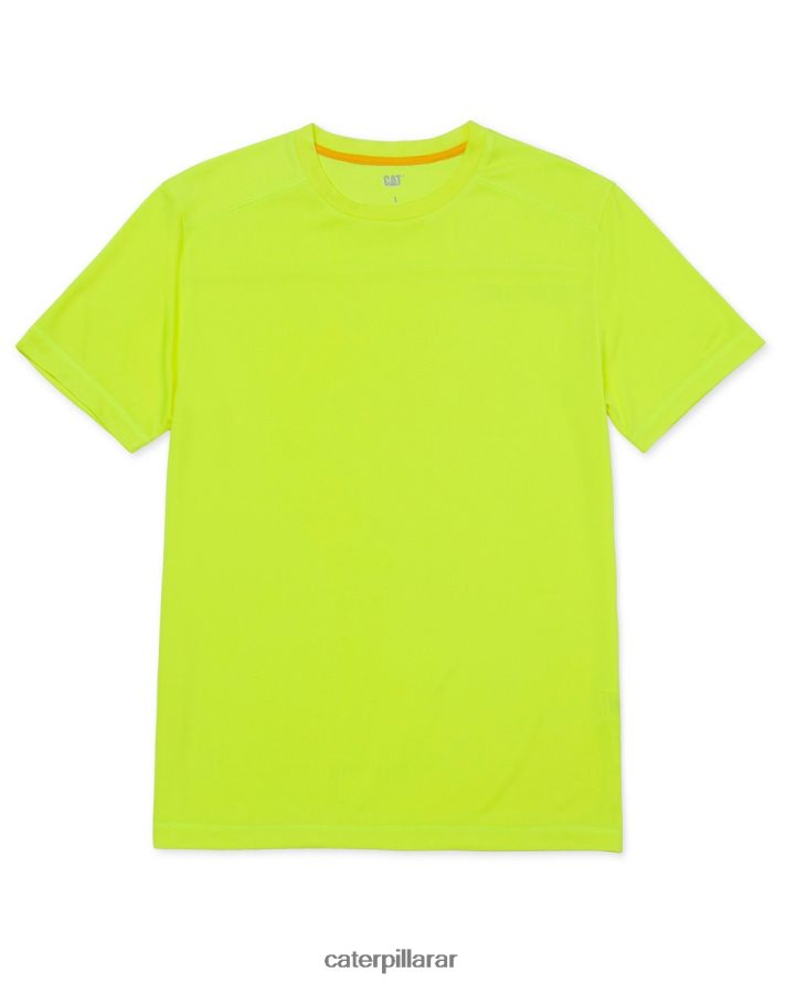 8F44LN219 Caterpillar camiseta de manga corta coolmax hombres amarillo de alta visibilidad | tops y ropa de abrigo