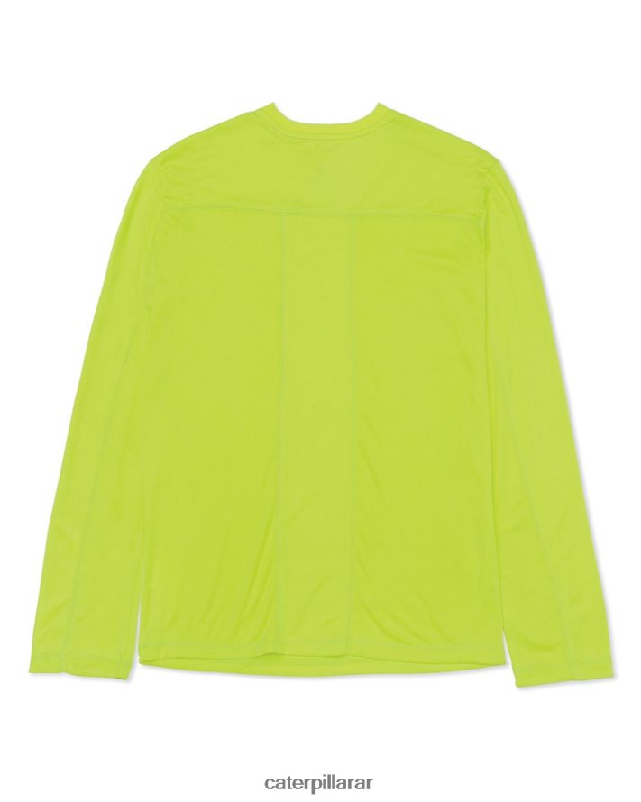 8F44LN233 Caterpillar camiseta de manga larga coolmax hombres amarillo de alta visibilidad | tops y ropa de abrigo