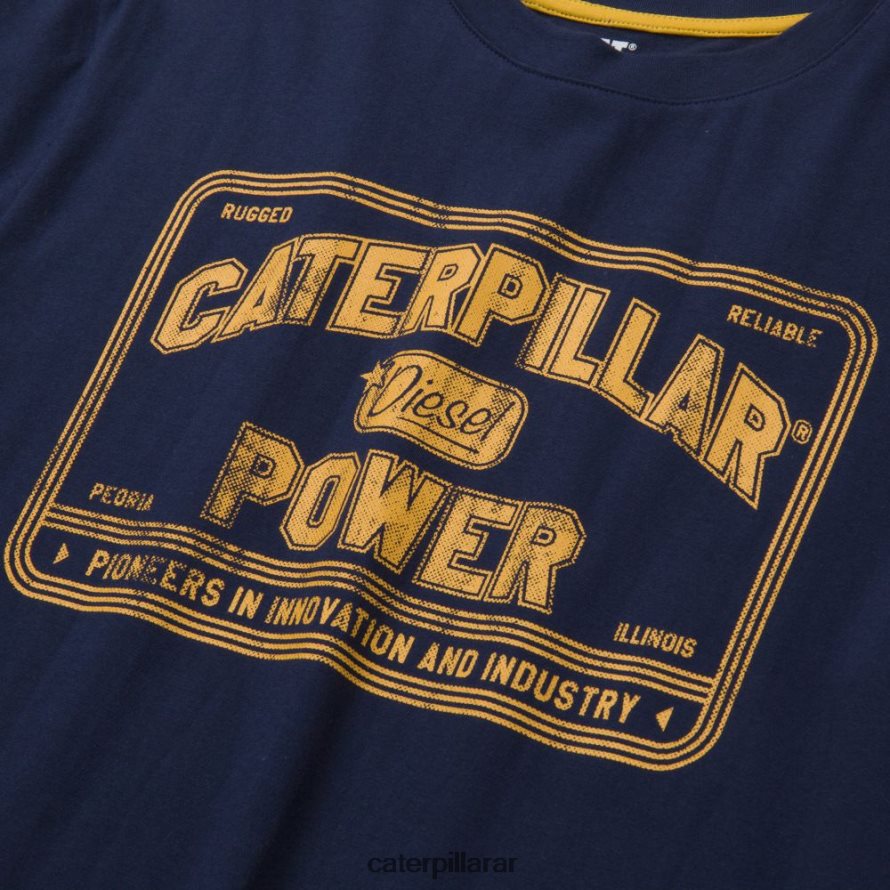 8F44LN239 Caterpillar camiseta de poder hombres detroit azul | tops y ropa de abrigo