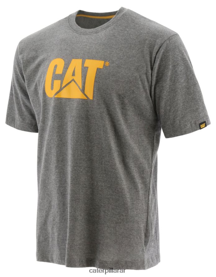 8F44LN243 Caterpillar camiseta con logo de marca registrada hombres gris | tops y ropa de abrigo