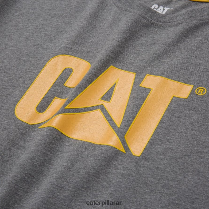 8F44LN243 Caterpillar camiseta con logo de marca registrada hombres gris | tops y ropa de abrigo