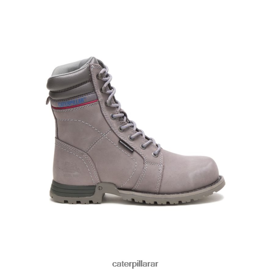 8F44LN263 Caterpillar bota de trabajo impermeable con punta de acero echo mujer gris escarcha | botas de trabajo
