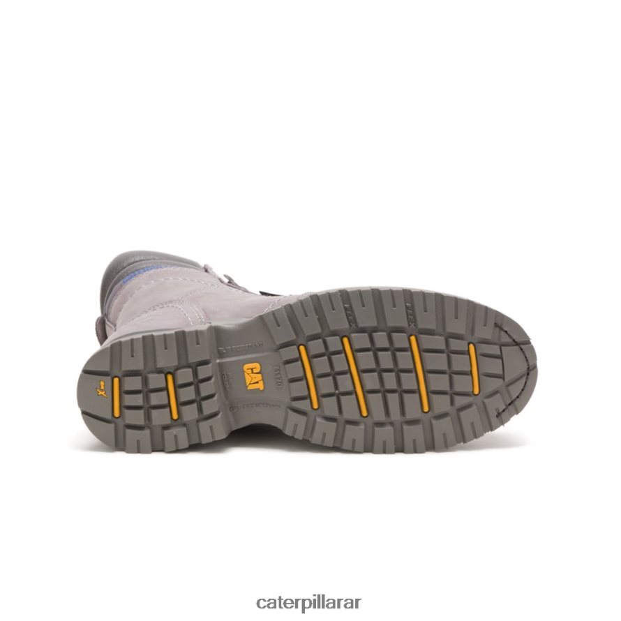 8F44LN263 Caterpillar bota de trabajo impermeable con punta de acero echo mujer gris escarcha | botas de trabajo