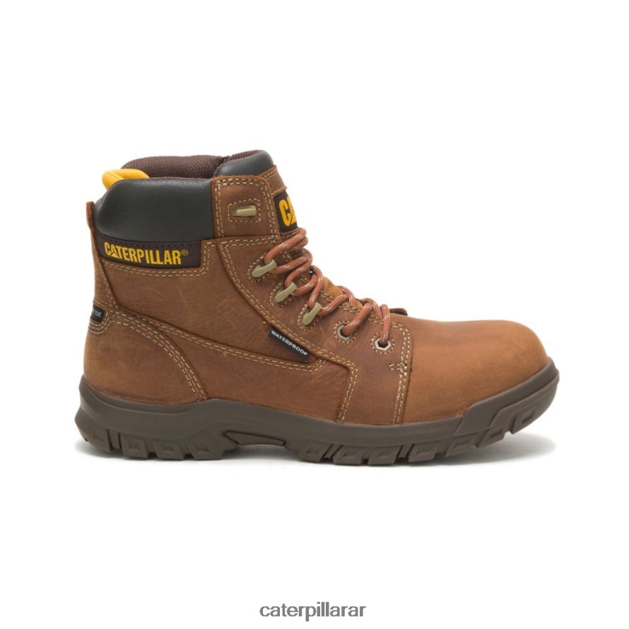 8F44LN266 Caterpillar Bota de trabajo con puntera de material compuesto resistente al agua y reabsorción mujer marrón | botas de trabajo