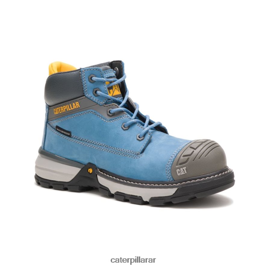 8F44LN269 Caterpillar Bota de trabajo impermeable con punta de compuesto de carbono para excavadoras Superlite mujer Cielo azul | botas de trabajo