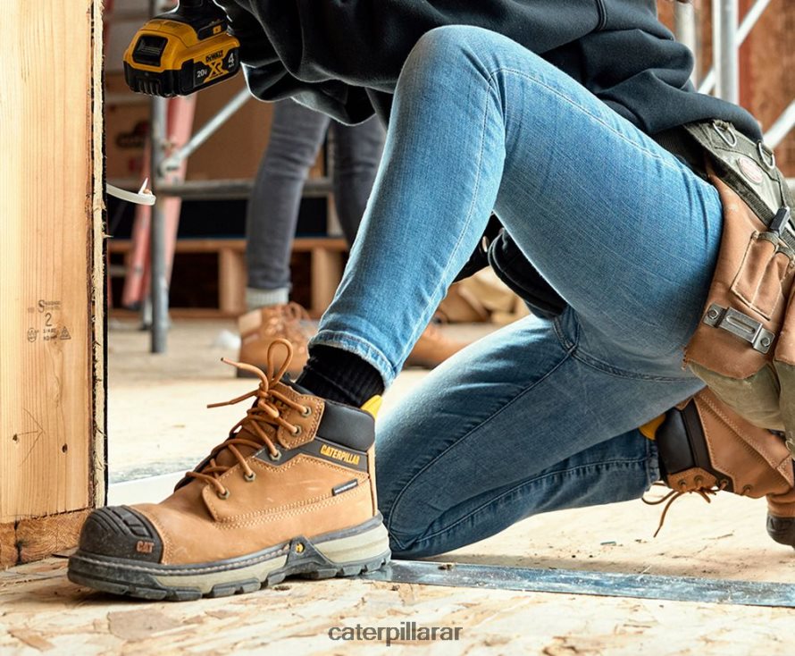 8F44LN269 Caterpillar Bota de trabajo impermeable con punta de compuesto de carbono para excavadoras Superlite mujer Cielo azul | botas de trabajo