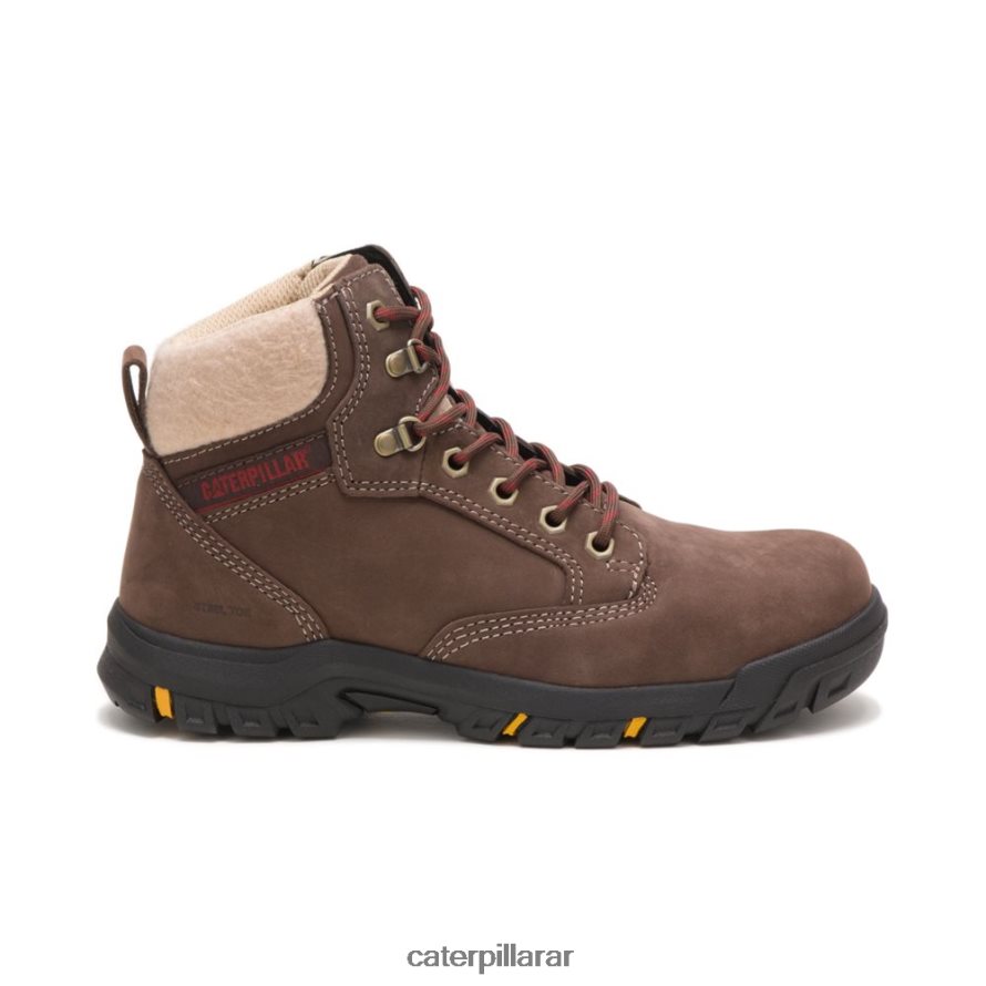 8F44LN271 Caterpillar bota de trabajo tess con punta de acero mujer chocolate | botas de trabajo