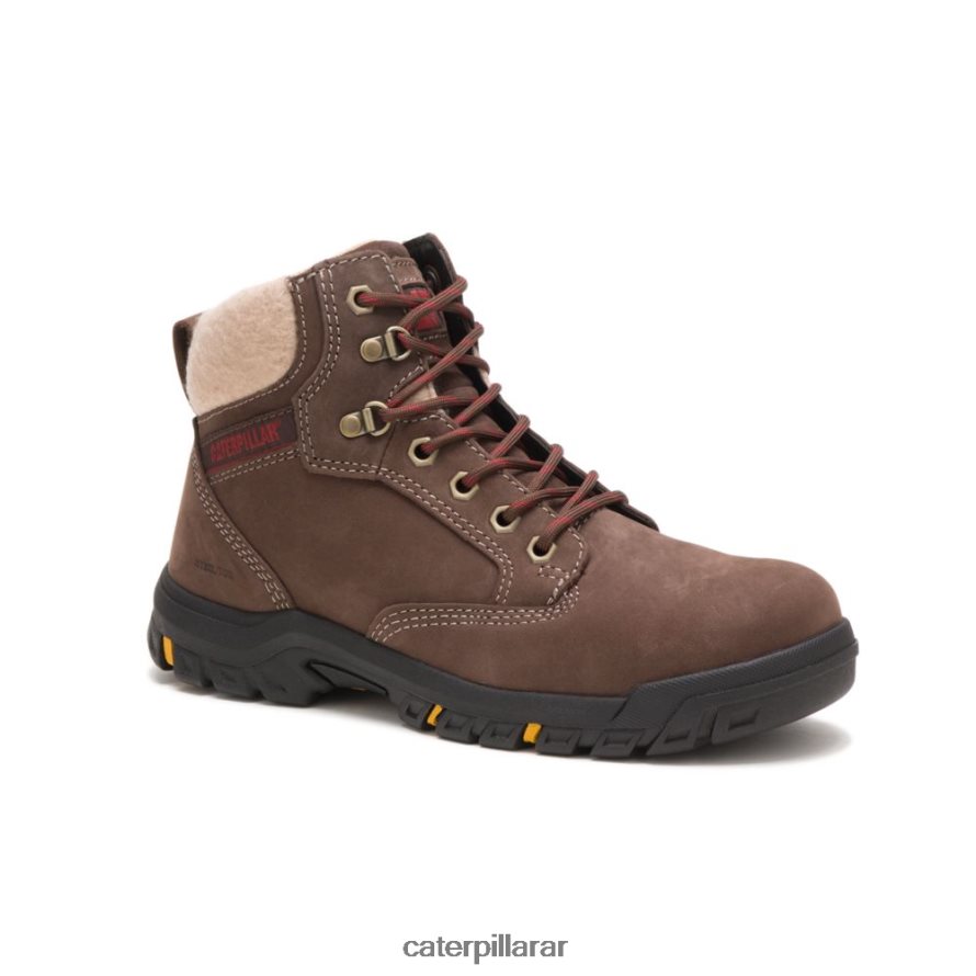 8F44LN271 Caterpillar bota de trabajo tess con punta de acero mujer chocolate | botas de trabajo
