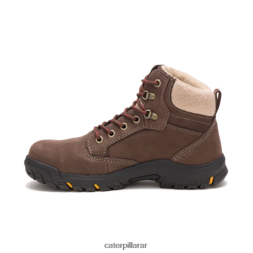 8F44LN271 Caterpillar bota de trabajo tess con punta de acero mujer chocolate | botas de trabajo