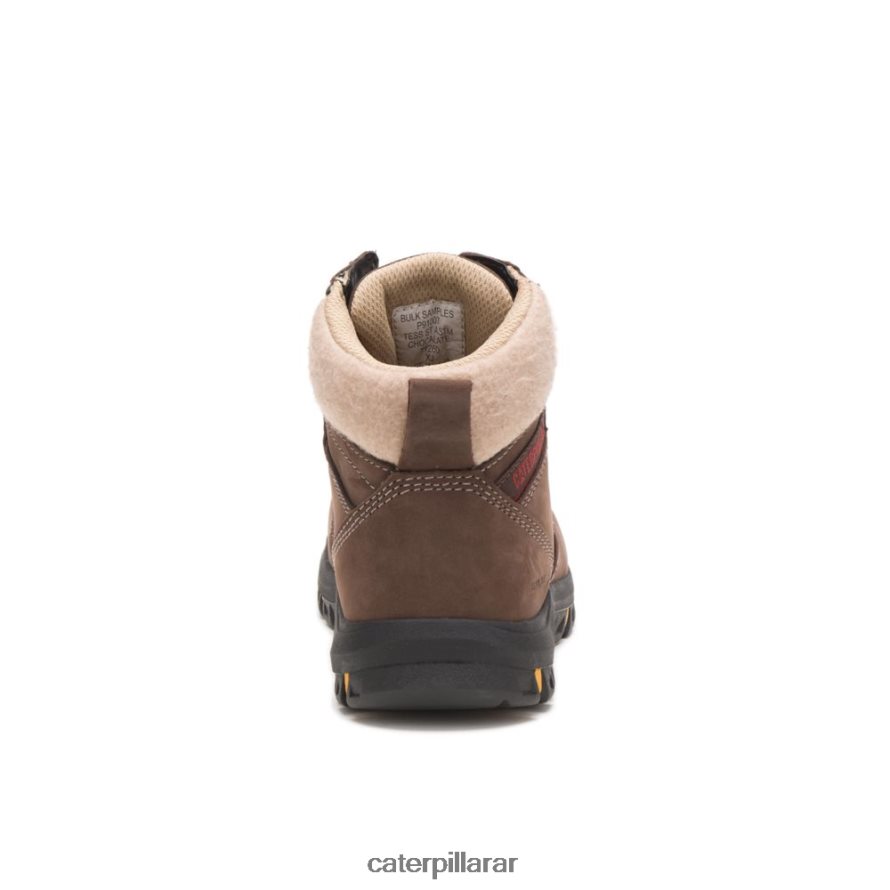 8F44LN271 Caterpillar bota de trabajo tess con punta de acero mujer chocolate | botas de trabajo