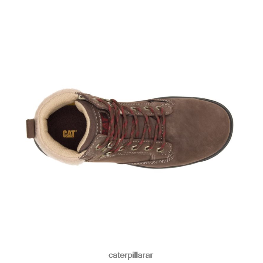 8F44LN271 Caterpillar bota de trabajo tess con punta de acero mujer chocolate | botas de trabajo