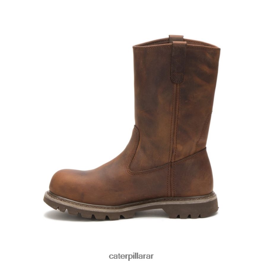 8F44LN272 Caterpillar bota de trabajo revolver con punta de acero mujer beige obscuro | botas de trabajo