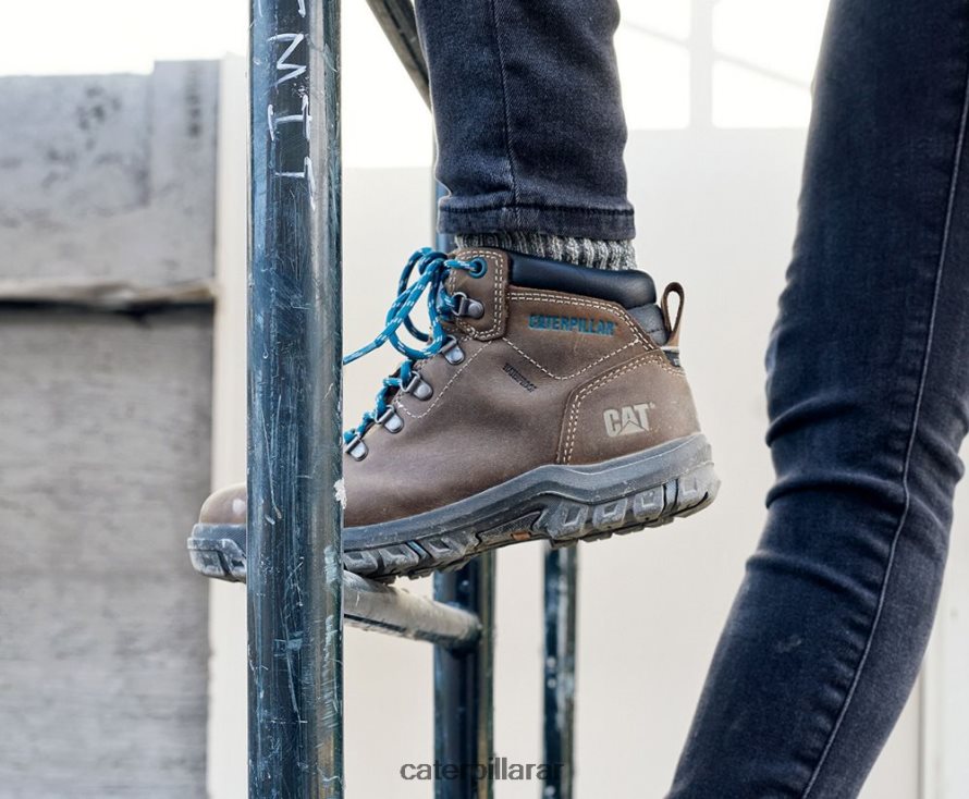 8F44LN276 Caterpillar bota de trabajo impermeable con punta de acero mae mujer negro | botas de trabajo
