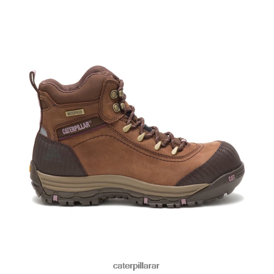 8F44LN282 Caterpillar bota de trabajo impermeable con punta de material compuesto ally mujer marrón | botas de trabajo
