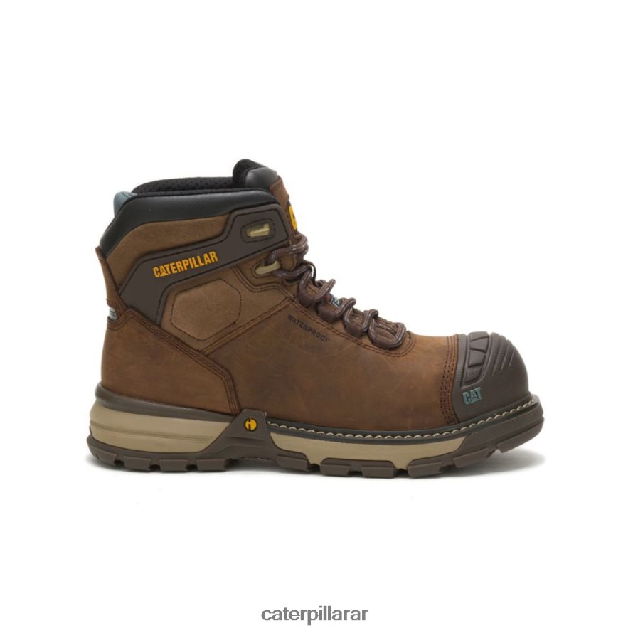 8F44LN283 Caterpillar bota de trabajo impermeable con punta de material compuesto de carbono thinsulate superlite para excavadoras mujer marron oscuro | botas de trabajo