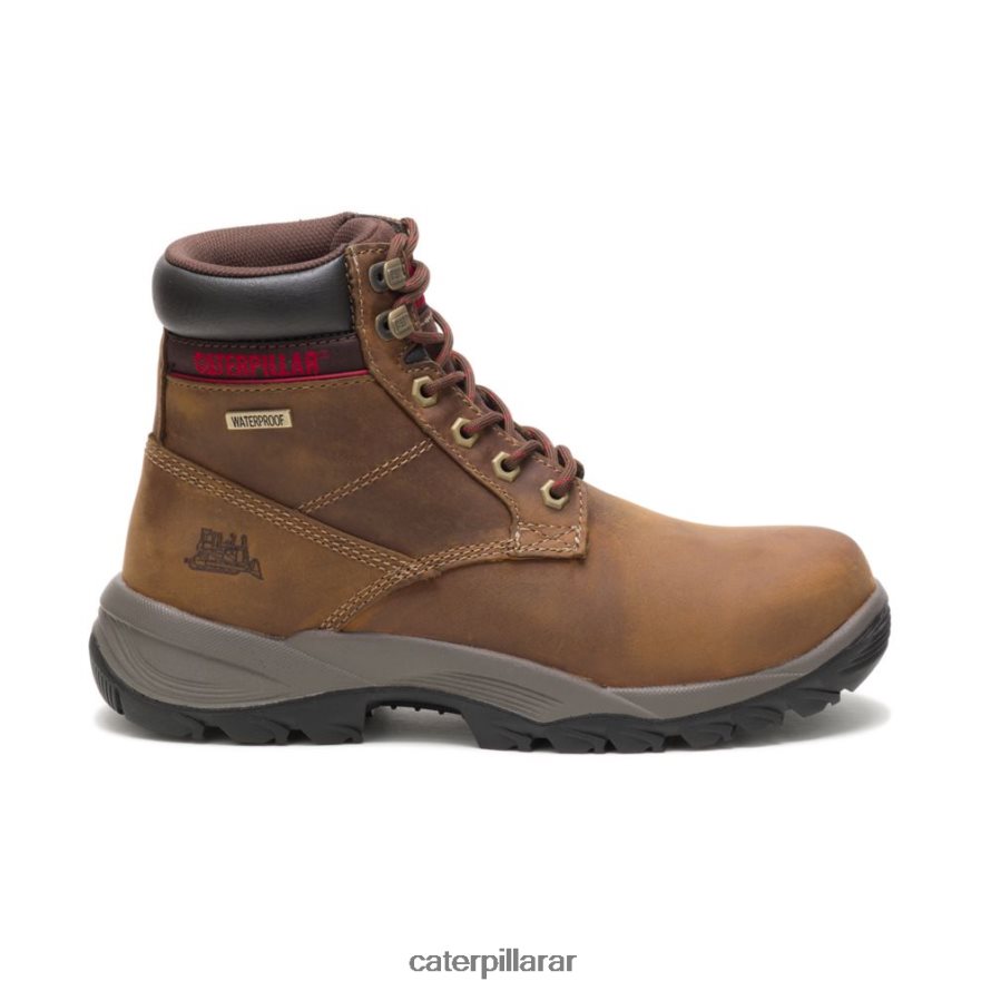 8F44LN302 Caterpillar bota de trabajo impermeable dryverse de 6" mujer beige obscuro | botas de trabajo