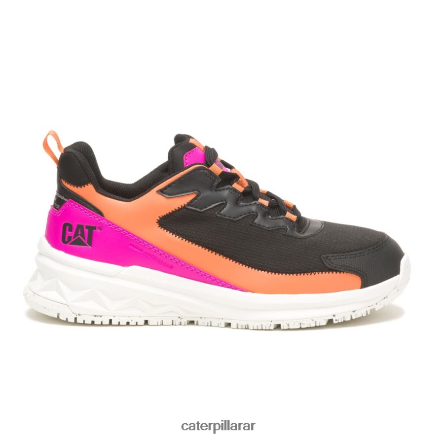 8F44LN289 Caterpillar Zapato de trabajo con punta de compuesto de carbono Streamline Runner mujer negro/rosa | zapatos de trabajo