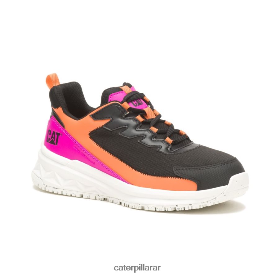 8F44LN289 Caterpillar Zapato de trabajo con punta de compuesto de carbono Streamline Runner mujer negro/rosa | zapatos de trabajo
