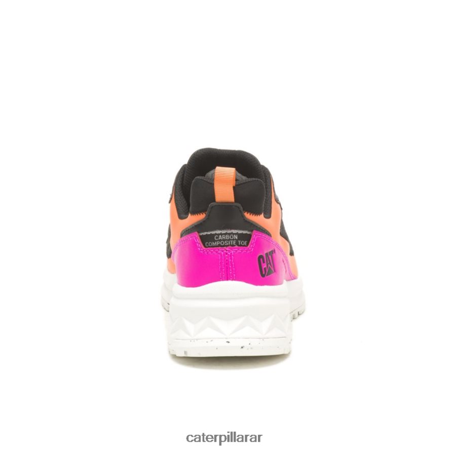 8F44LN289 Caterpillar Zapato de trabajo con punta de compuesto de carbono Streamline Runner mujer negro/rosa | zapatos de trabajo