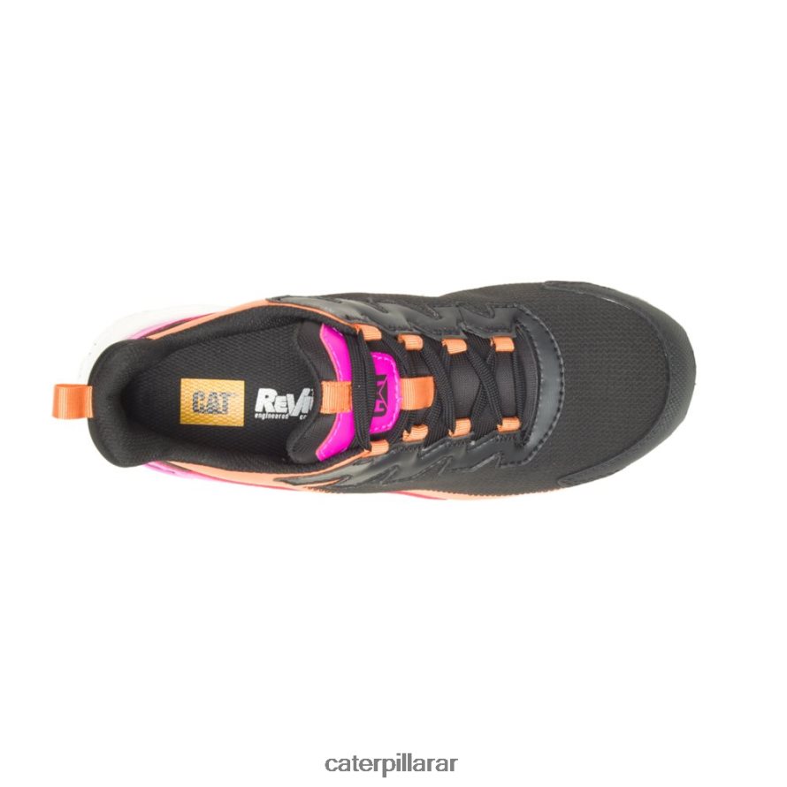 8F44LN289 Caterpillar Zapato de trabajo con punta de compuesto de carbono Streamline Runner mujer negro/rosa | zapatos de trabajo