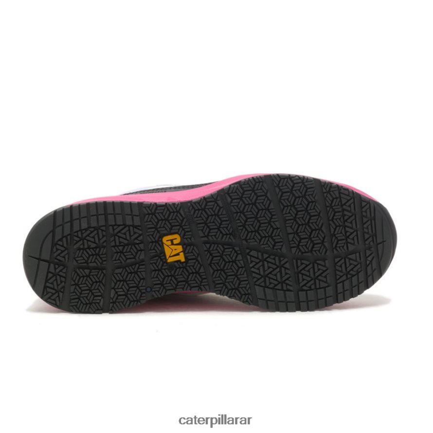 8F44LN290 Caterpillar Zapato de trabajo con punta de compuesto de carbono Streamline Runner mujer blanco brillante/negro | zapatos de trabajo