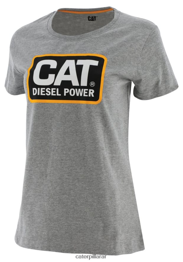 8F44LN313 Caterpillar camiseta de potencia diesel mujer gris | tops y ropa de abrigo